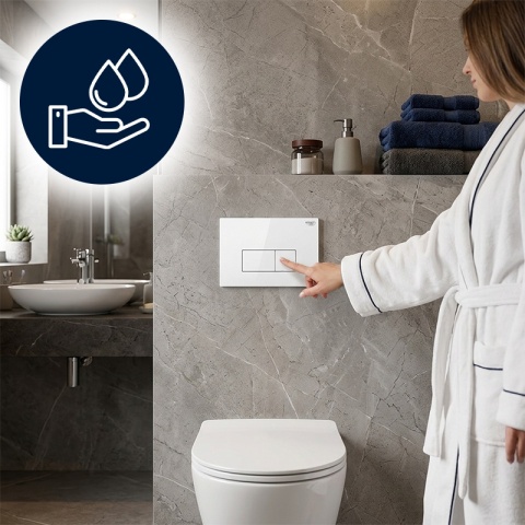 ZESTAW PODTYNKOWY WC POD MISKĘ WISZĄCĄ PODWIESZANĄ STELAŻ PRZYCISK GRATIS HYDRO BUTTON