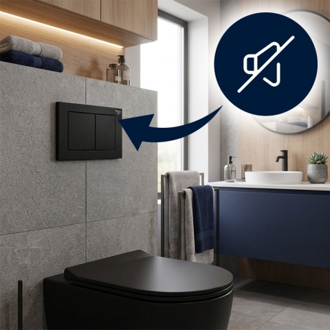 ZESTAW PODTYNKOWY WC POD MISKĘ WISZĄCĄ PODWIESZANĄ STELAŻ + PRZYCISK GRATIS HYDRO BUTTON