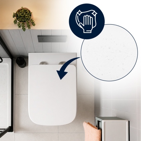 DESKA SEDESOWA WC WOLNOOPADAJĄCA UNIWERSALNA CV-WH-11 BIAŁA DUROPLAST
