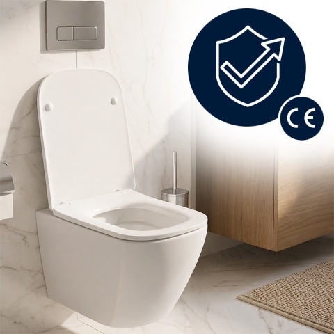 DESKA SEDESOWA WC WOLNOOPADAJĄCA UNIWERSALNA CV-WH-11 BIAŁA DUROPLAST