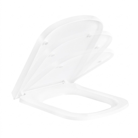 DESKA SEDESOWA WC WOLNOOPADAJĄCA CV-WH-12 SLIM BIAŁA DUROPLAST