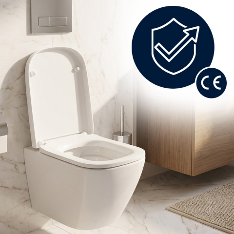 DESKA SEDESOWA WC WOLNOOPADAJĄCA CV-WH-12 SLIM BIAŁA DUROPLAST