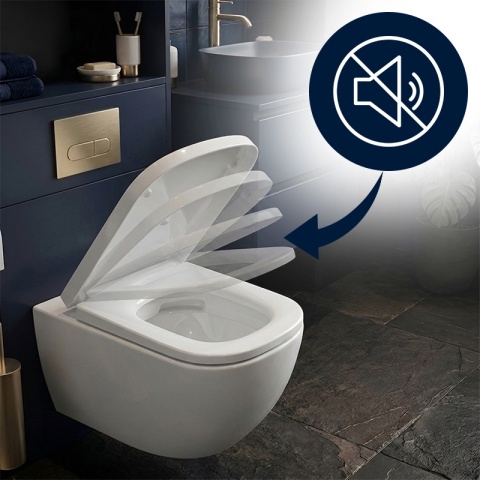 DESKA SEDESOWA WC WOLNOOPADAJĄCA CV-WH-12 SLIM BIAŁA DUROPLAST