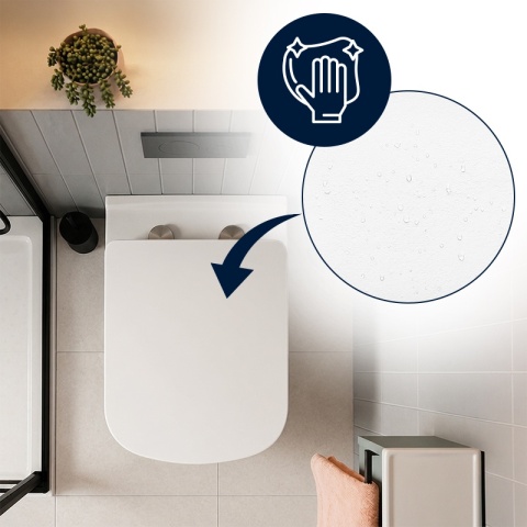 DESKA SEDESOWA WC WOLNOOPADAJĄCA CV-WH-12 SLIM BIAŁA DUROPLAST