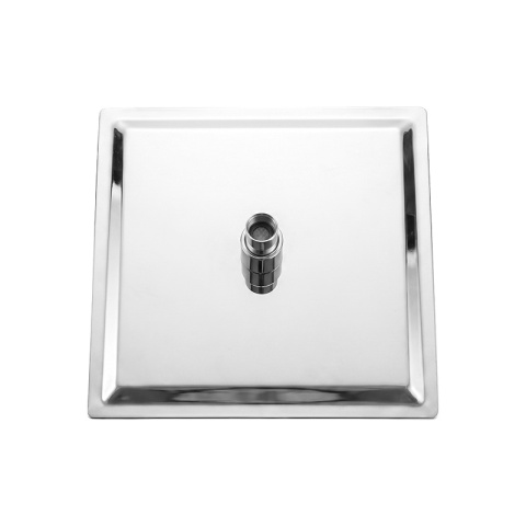 DESZCZOWNICA PRYSZNICOWA KWADRATOWA 20X20 CHROM ANTICALC STAL NIERDZEWNA DES-PR-1-CH-20