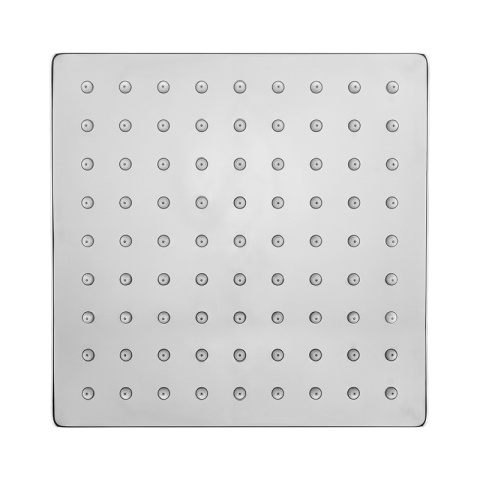 DESZCZOWNICA PRYSZNICOWA KWADRATOWA 20X20 CHROM ANTICALC STAL NIERDZEWNA DES-PR-1-CH-20