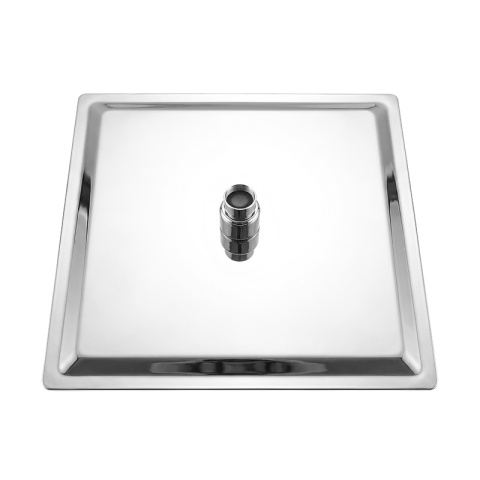 DESZCZOWNICA PRYSZNICOWA KWADRATOWA 25X25 CHROM ANTICALC STAL NIERDZEWNA DES-PR-1-CH-25