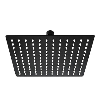DESZCZOWNICA PRYSZNICOWA KWADRATOWA 30X30 CZARNA ANTICALC STAL NIERDZEWNA DES-PR-1-BL-30