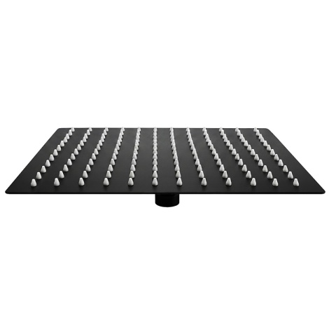 DESZCZOWNICA PRYSZNICOWA KWADRATOWA 30X30 CZARNA ANTICALC STAL NIERDZEWNA DES-PR-1-BL-30