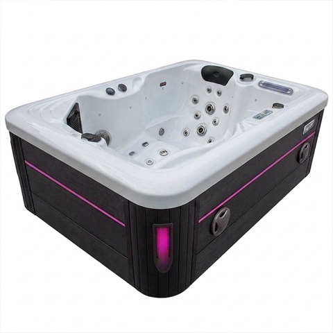 JACUZZI ® OGRODOWE WANNA SPA405 BIAŁA PERŁA OBUDOWA ANTRACYT 195X140 CM