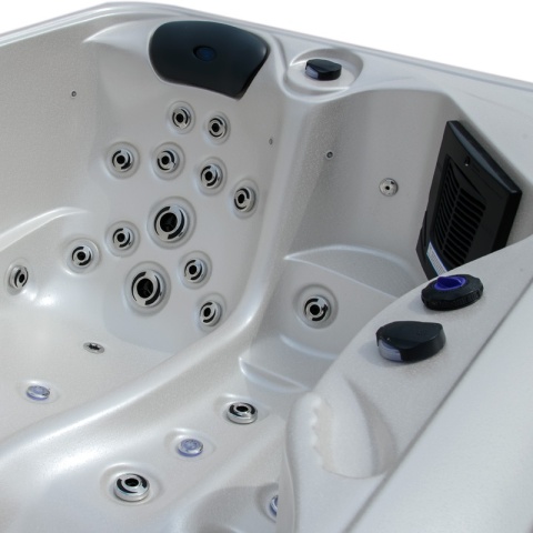 JACUZZI ® OGRODOWE WANNA SPA405 GYPSUM OBUDOWA KAWA 195X140 CM