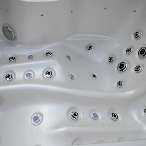 JACUZZI ® OGRODOWE WANNA SPA405 GYPSUM OBUDOWA KAWA 195X140 CM