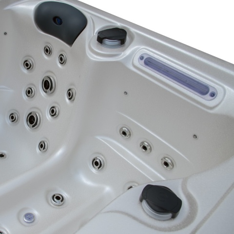 JACUZZI ® OGRODOWE WANNA SPA405 GYPSUM OBUDOWA KAWA 195X140 CM