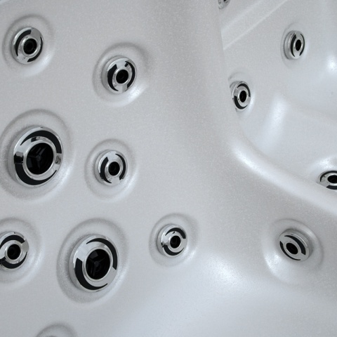 JACUZZI ® OGRODOWE WANNA SPA405 GYPSUM OBUDOWA KAWA 195X140 CM