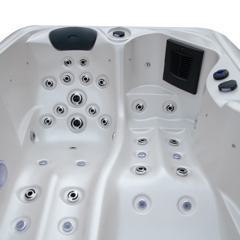 JACUZZI ® OGRODOWE WANNA SPA405 GYPSUM OBUDOWA KAWA 195X140 CM