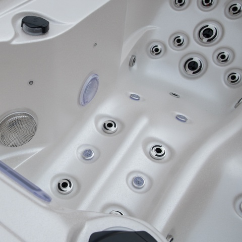 JACUZZI ® OGRODOWE WANNA SPA405 GYPSUM OBUDOWA KAWA 195X140 CM