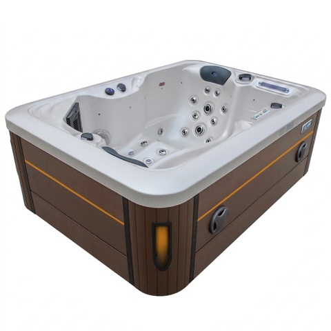 JACUZZI ® OGRODOWE WANNA SPA405 GYPSUM OBUDOWA KAWA 195X140 CM