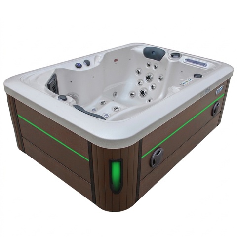 JACUZZI ® OGRODOWE WANNA SPA405 GYPSUM OBUDOWA KAWA 195X140 CM