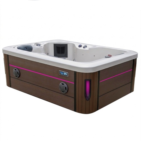 JACUZZI ® OGRODOWE WANNA SPA405 GYPSUM OBUDOWA KAWA 195X140 CM