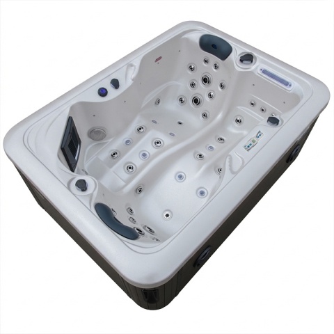 JACUZZI ® OGRODOWE WANNA SPA405 GYPSUM OBUDOWA KAWA 195X140 CM
