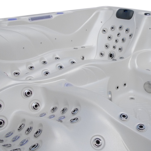 JACUZZI ® OGRODOWE WANNA SPA702 GYPSUM OBUDOWA ANTRACYT 230x230 CM