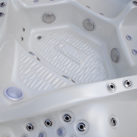 JACUZZI ® OGRODOWE WANNA SPA702 GYPSUM OBUDOWA ANTRACYT 230x230 CM