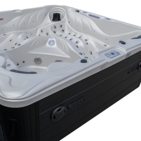 JACUZZI ® OGRODOWE WANNA SPA702 GYPSUM OBUDOWA ANTRACYT 230x230 CM