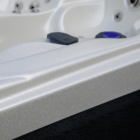 JACUZZI ® OGRODOWE WANNA SPA702 GYPSUM OBUDOWA ANTRACYT 230x230 CM