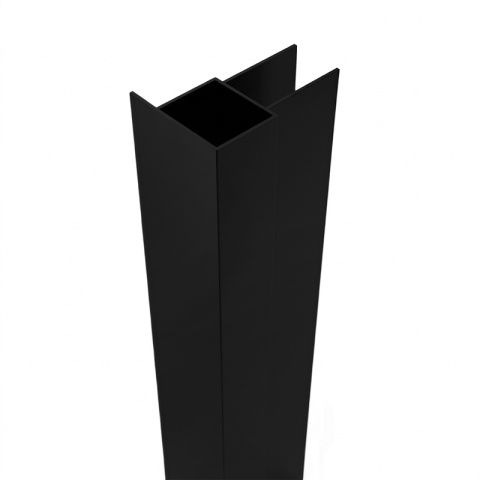 PROFIL POSZERZAJĄCY DO KABIN PRYSZNICOWYCH CZARNY 195 CM ALUMINIOWY ADAPTER P04