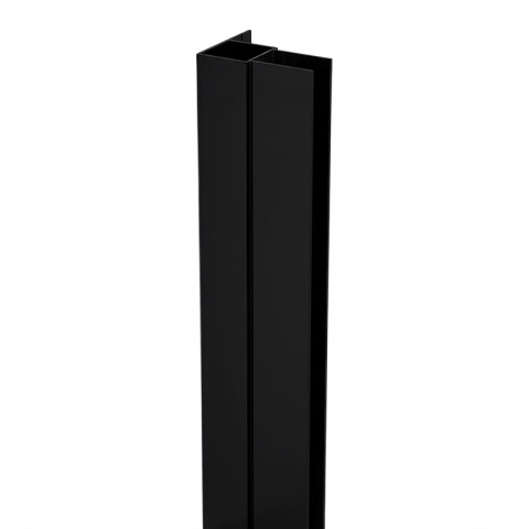 PROFIL POSZERZAJĄCY DO KABIN PRYSZNICOWYCH CZARNY 195 CM ALUMINIOWY ADAPTER P04