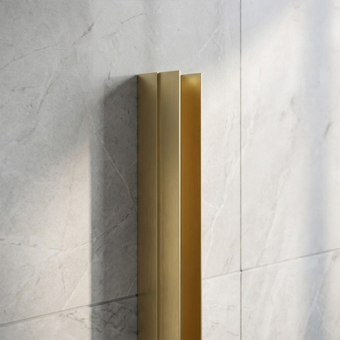 PROFIL POSZERZAJĄCY DO KABIN PRYSZNICOWYCH ZŁOTY 195 CM ALUMINIOWY ADAPTER P02B