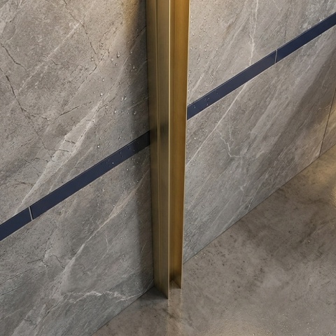 PROFIL POSZERZAJĄCY DO KABIN PRYSZNICOWYCH ZŁOTY 195 CM ALUMINIOWY ADAPTER P02B