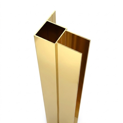PROFIL POSZERZAJĄCY DO KABIN PRYSZNICOWYCH ZŁOTY 195 CM ALUMINIOWY ADAPTER P04