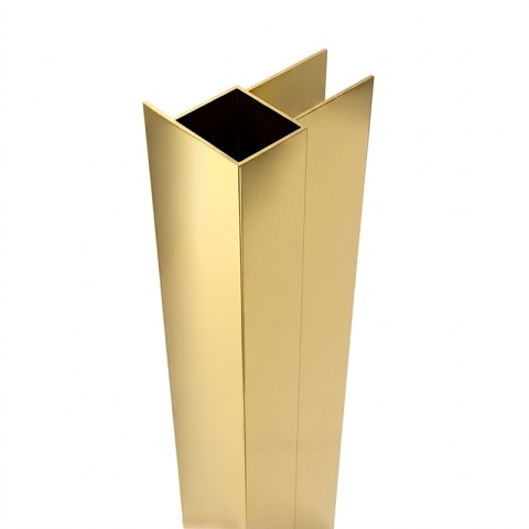 PROFIL POSZERZAJĄCY DO KABIN PRYSZNICOWYCH ZŁOTY 195 CM ALUMINIOWY ADAPTER P04