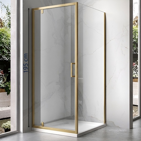PROFIL POSZERZAJĄCY DO KABIN PRYSZNICOWYCH ZŁOTY 195 CM ALUMINIOWY ADAPTER P02B