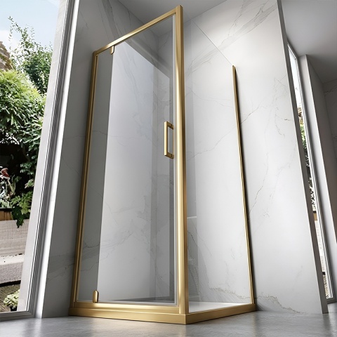 PROFIL POSZERZAJĄCY DO KABIN PRYSZNICOWYCH ZŁOTY 195 CM ALUMINIOWY ADAPTER P02B