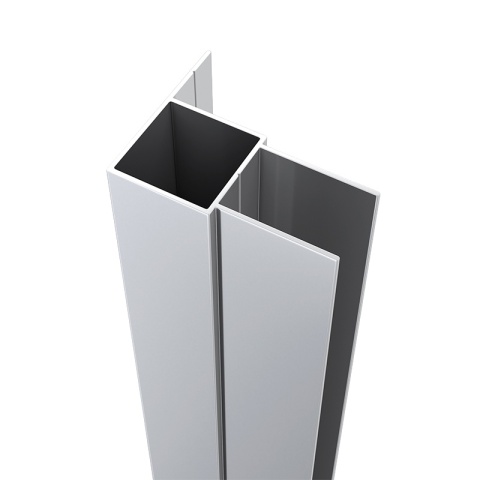 PROFIL POSZERZAJĄCY DO KABIN PRYSZNICOWYCH CHROM 195 CM ALUMINIOWY ADAPTER P04