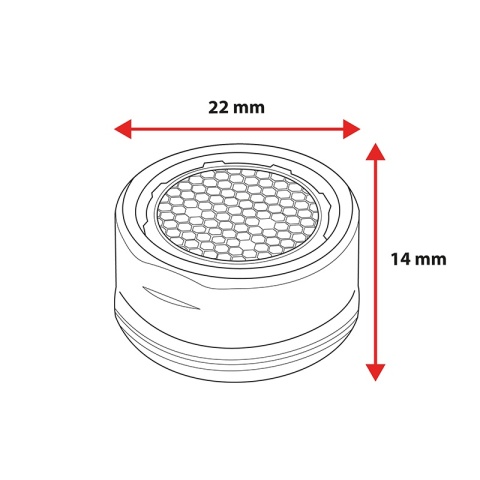 PERLATOR DO BATERII KUCHENNEJ ŁAZIENKOWEJ AERATOR M24 CHROM KOŃCÓWKA KRANU PERL