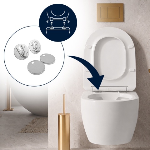 DESKA SEDESOWA WC WOLNOOPADAJĄCA CV-WH-03 SLIM BIAŁA DUROPLAST