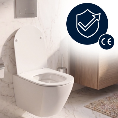 DESKA SEDESOWA WC WOLNOOPADAJĄCA CV-WH-03 SLIM BIAŁA DUROPLAST