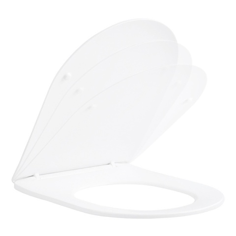 DESKA SEDESOWA WC WOLNOOPADAJĄCA CV-WH-03 SLIM BIAŁA DUROPLAST