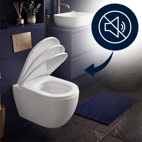 DESKA SEDESOWA WC WOLNOOPADAJĄCA CV-WH-05 BIAŁA DUROPLAST