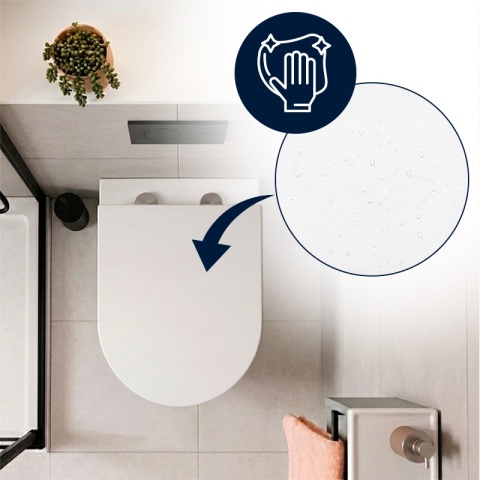 DESKA SEDESOWA WC WOLNOOPADAJĄCA CV-WH-05 BIAŁA DUROPLAST