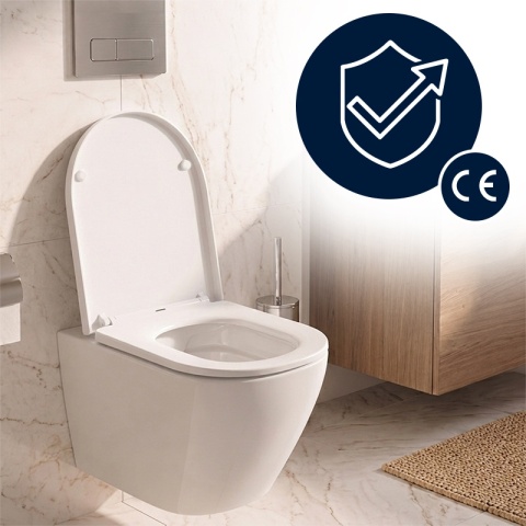 DESKA SEDESOWA WC WOLNOOPADAJĄCA CV-WH-05 BIAŁA DUROPLAST