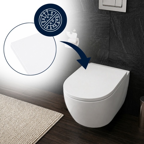 DESKA SEDESOWA WC WOLNOOPADAJĄCA CV-WH-05 BIAŁA DUROPLAST