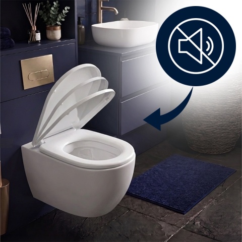 DESKA SEDESOWA WC WOLNOOPADAJĄCA CV-WH-06 BIAŁA DUROPLAST