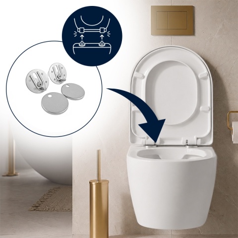 DESKA SEDESOWA WC WOLNOOPADAJĄCA CV-WH-06 BIAŁA DUROPLAST
