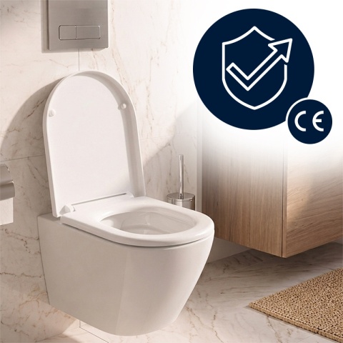 DESKA SEDESOWA WC WOLNOOPADAJĄCA CV-WH-06 BIAŁA DUROPLAST