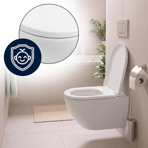 DESKA SEDESOWA WC WOLNOOPADAJĄCA CV-WH-06 BIAŁA DUROPLAST