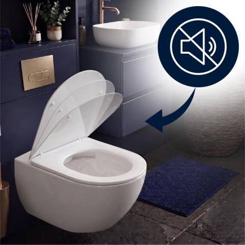 DESKA SEDESOWA WC WOLNOOPADAJĄCA CV-WH-07 SLIM BIAŁA DUROPLAST
